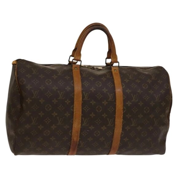 LOUIS VUITTON Monogram Keepall 50 Boston Bag M41426 LV Auth 137697 - Picture 1 of 16
